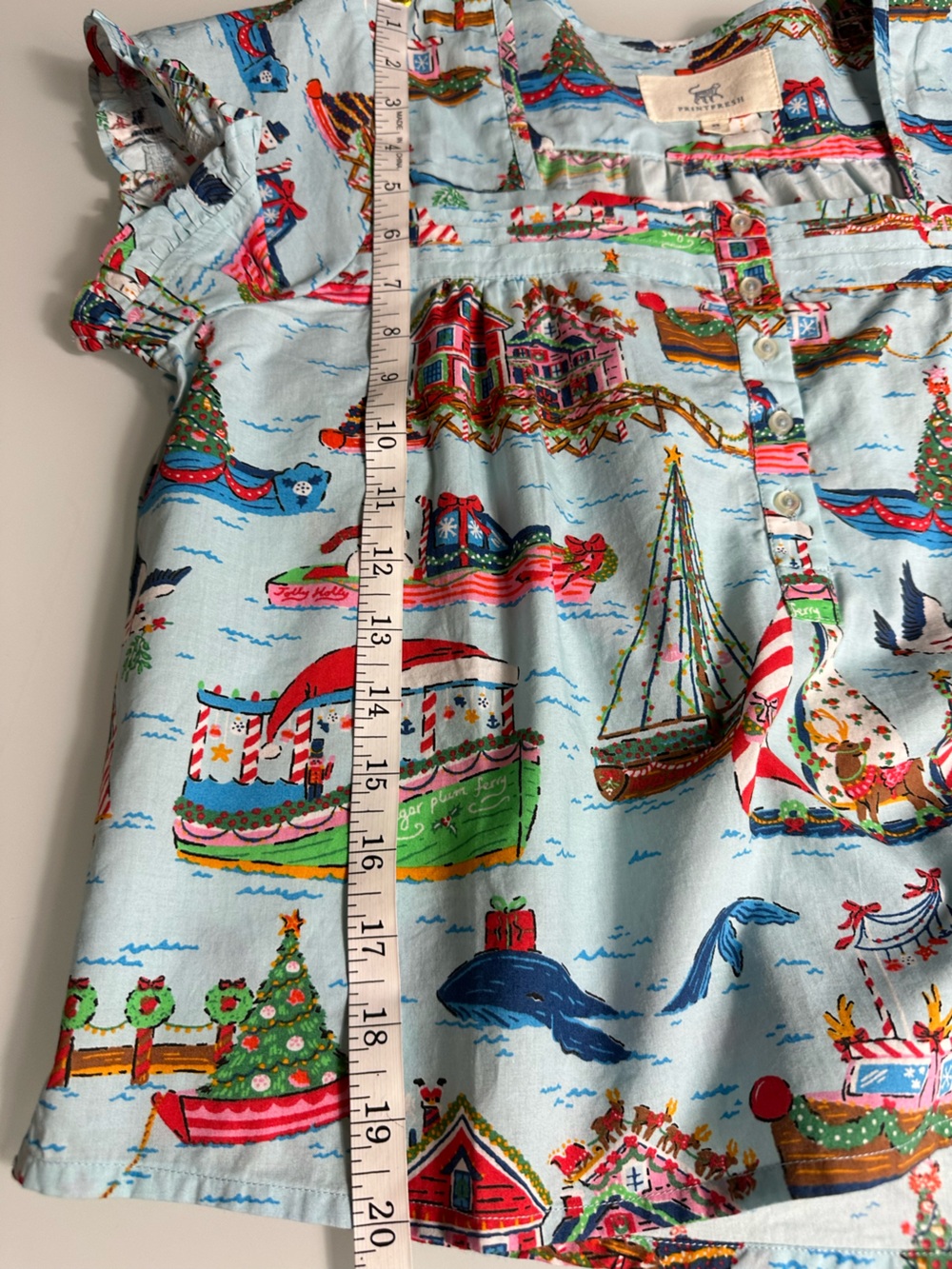 NWT Printfresh Sugar Plum Ferry Pajama Set XS Organic Cotton Christmas Holiday - Picture 12 of 14